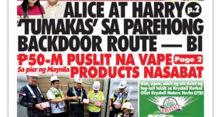 Alice at Harry ‘tumakas’ sa parehong backdoor route — BI