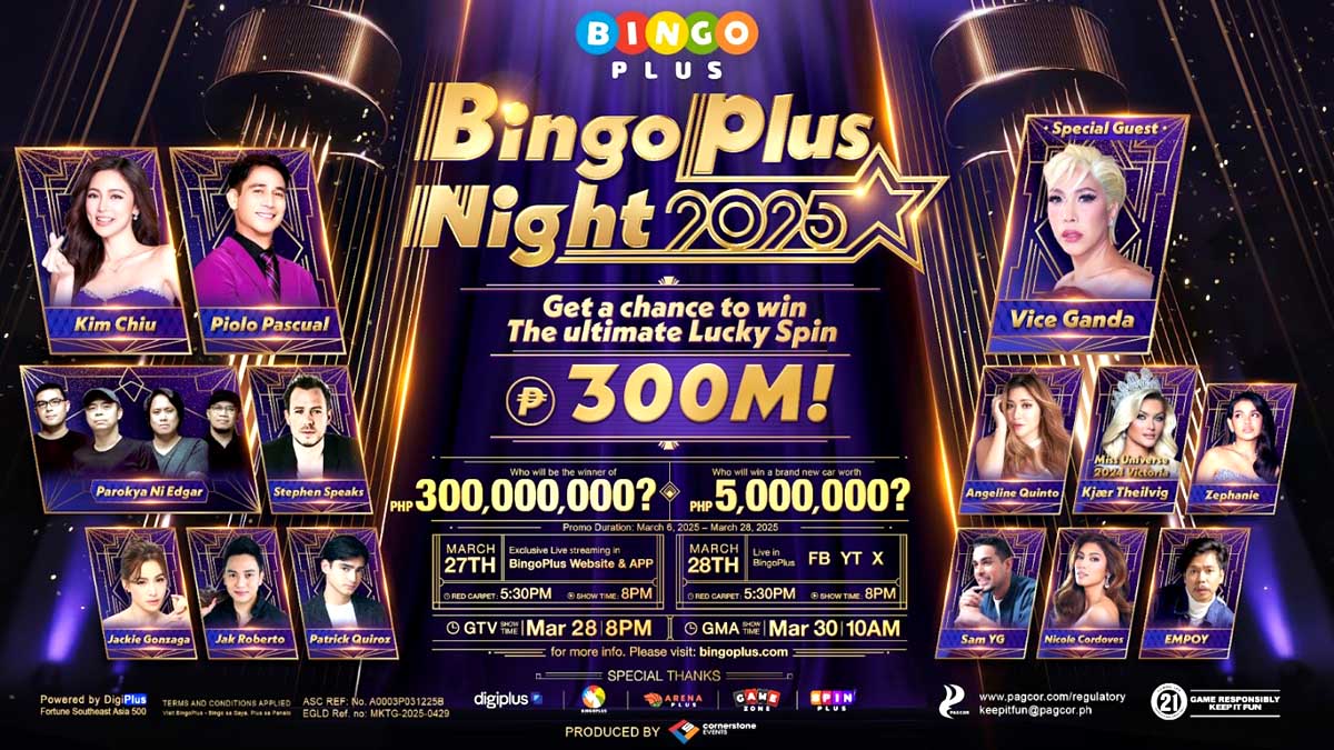 BingoPlus Marks its Third Anniversary in a Prestigious Power Gala