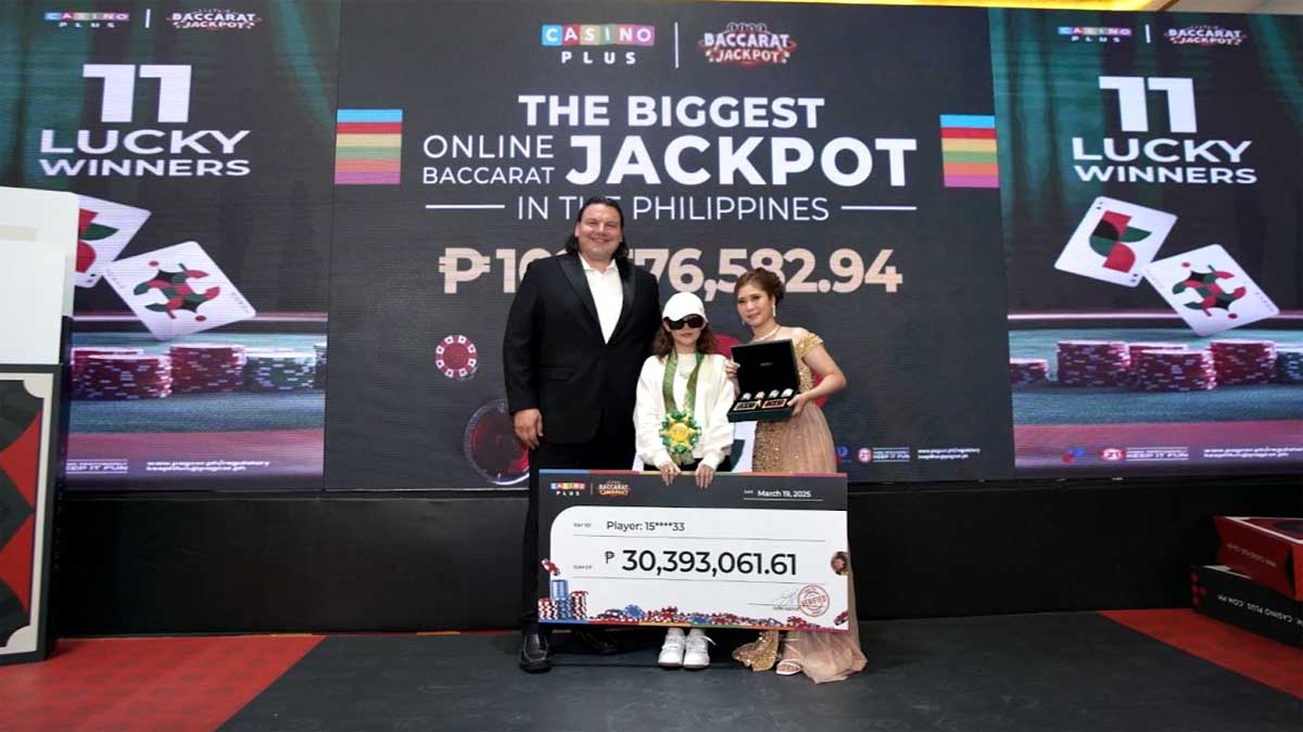 Casino Plus Grand Jackpot Gut Feeling na nauwi sa pagkakasungkit ng ₱30M na Jackpot Prize