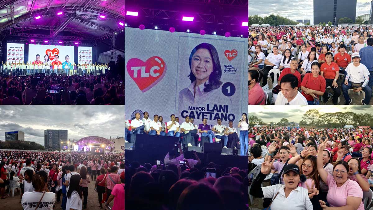 Proclamation rally sa Taguig City Team TLC sa Taguig dinagsa ng 10,000+ mamamayan mula sa 38 barangays kasama EMBO