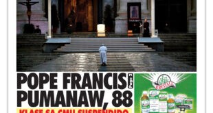 Pope Francis pumanaw, 88