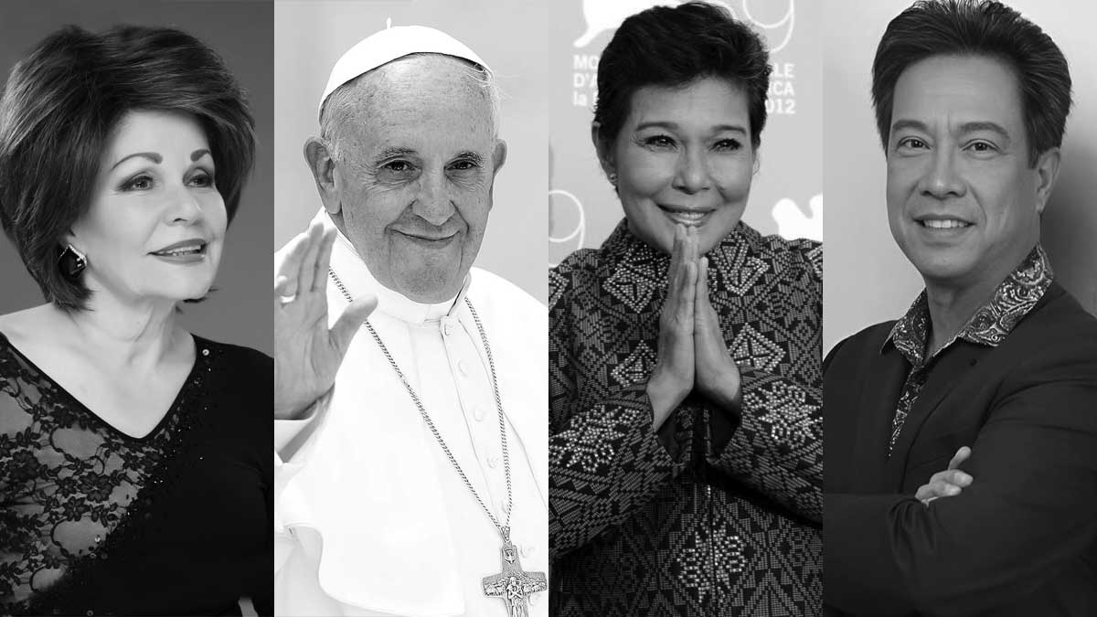 Pilita Corrales Pope Francis Nora Aunor Hajji Alejandro