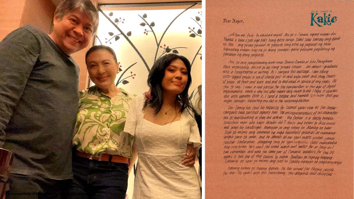 Sharon Cuneta Kiko Pangilinan Kakie Pangilinan
