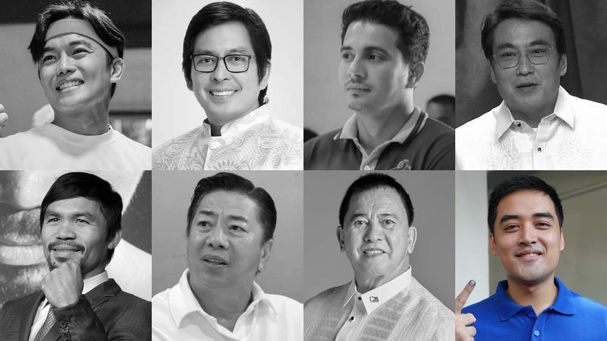 Sam Verzosa Dan Fernandez Ejay Falcon Bong Revilla Manny Pacquiao Willie Revillame Phillip Salvador Vico Sotto
