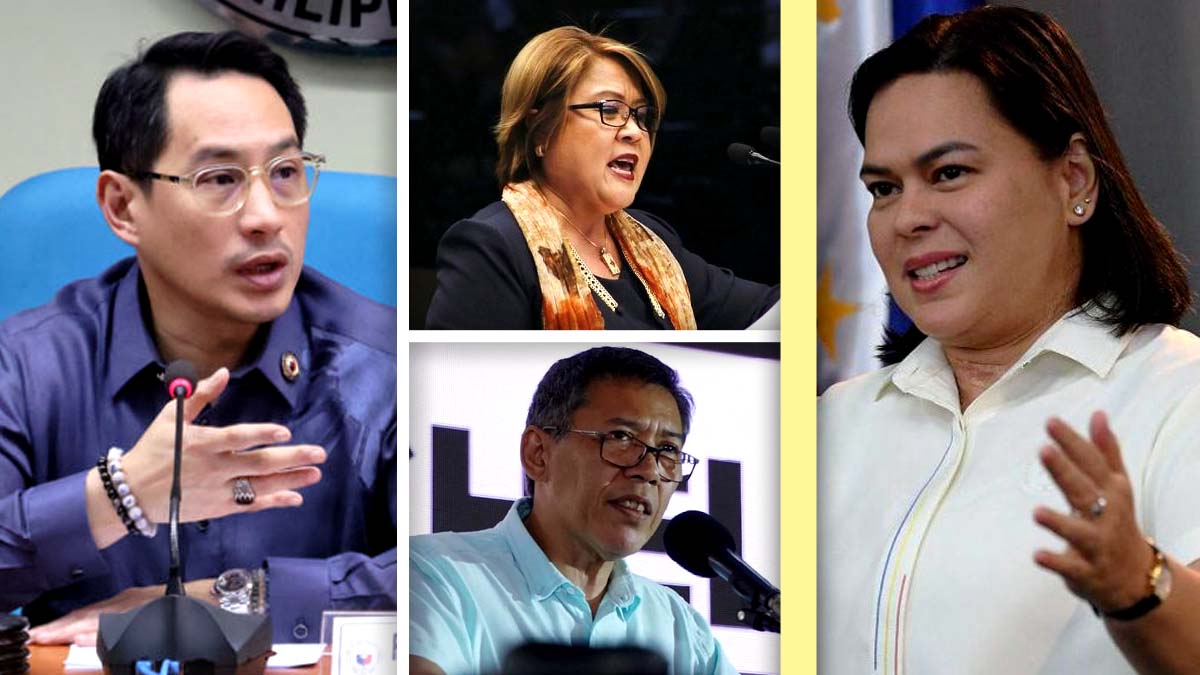 Zia Alonto Adiong Leila de Lima Chel Diokno Sara Duterte