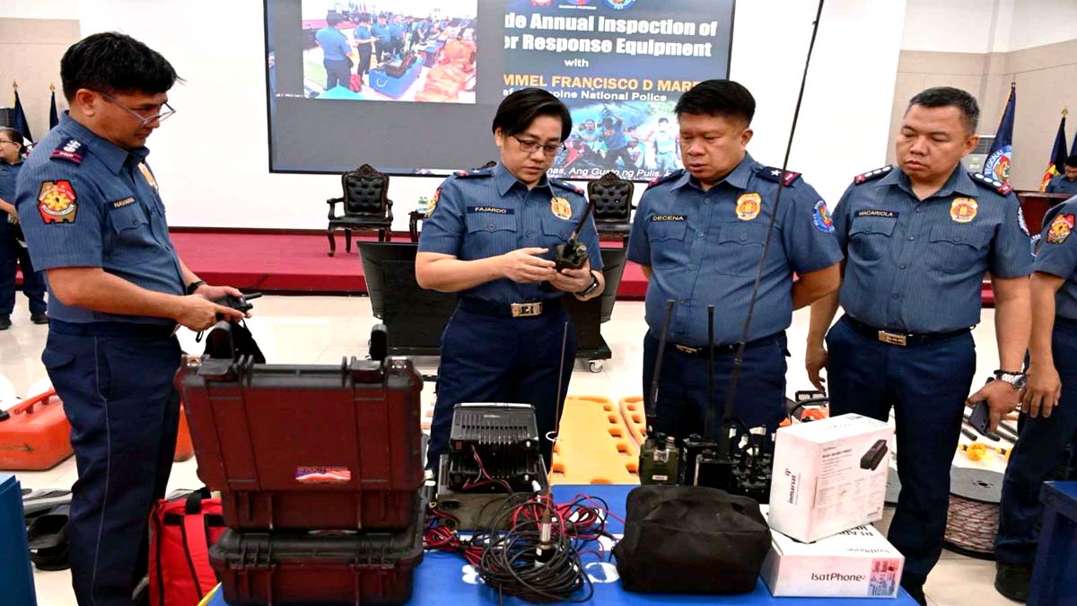 PRO3 LUMAHOK SA PNP DISASTER RESPONSE EQUIPMENT INSPECTION Ipinamalas ang kahandaan at pagtugon sa kalamidad