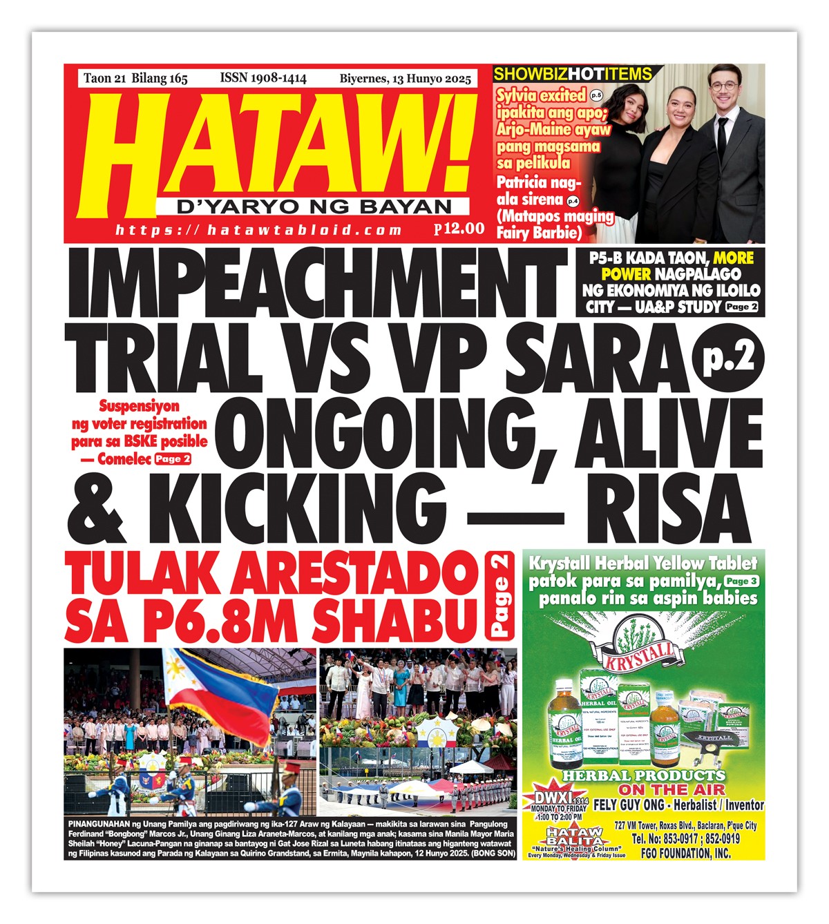 061325 Hataw Frontpage