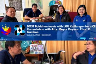 DOST Bukidnon meets with LGU Kalilangan  for CEST Kamustahan with Mayor Atty Raymon Charl O Gamboa