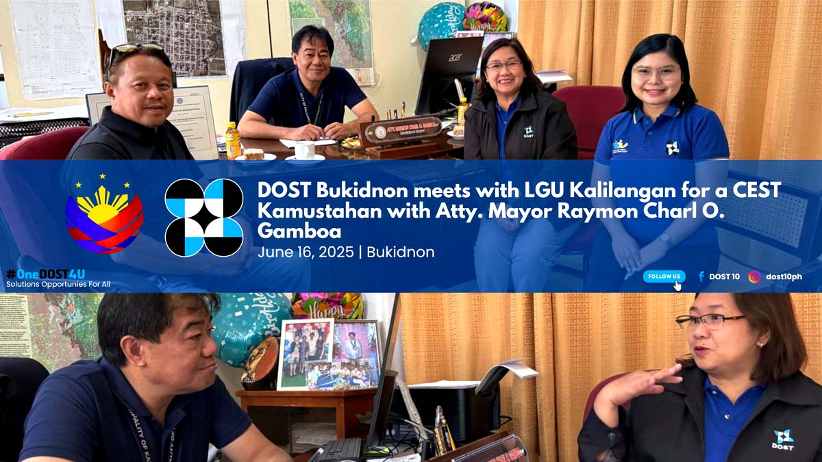 DOST Bukidnon meets with LGU Kalilangan  for CEST Kamustahan with Mayor Atty Raymon Charl O Gamboa