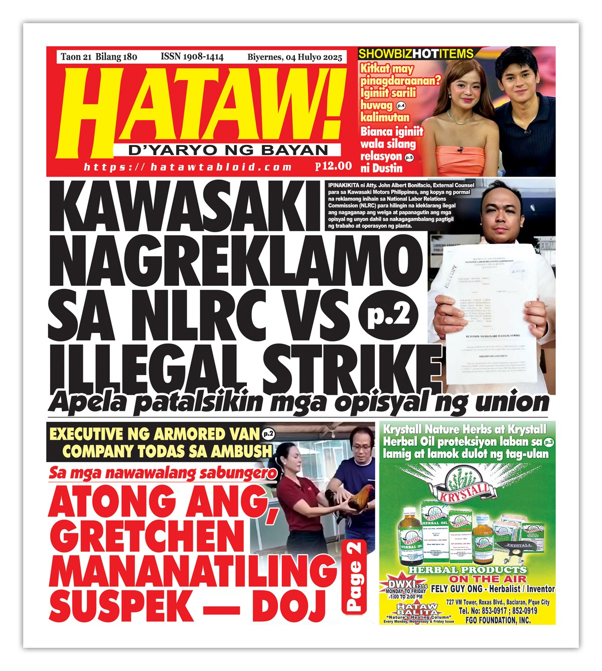 070425 Hataw Frontpage