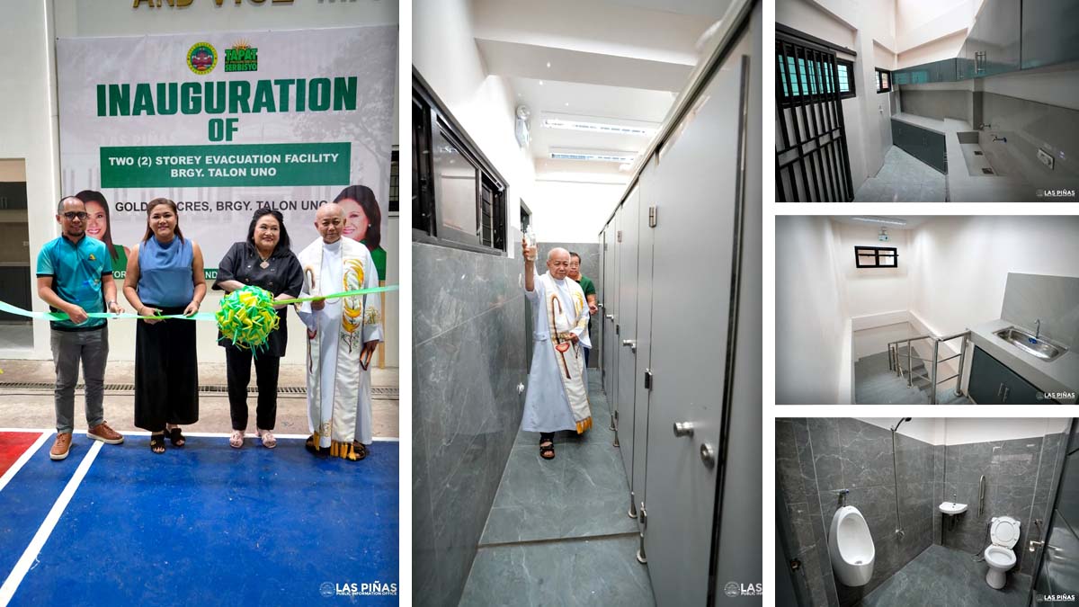 Bagong evacuation facility sa Golden Acres, Talon Uno pinasinayaan ng Las Piñas LGU