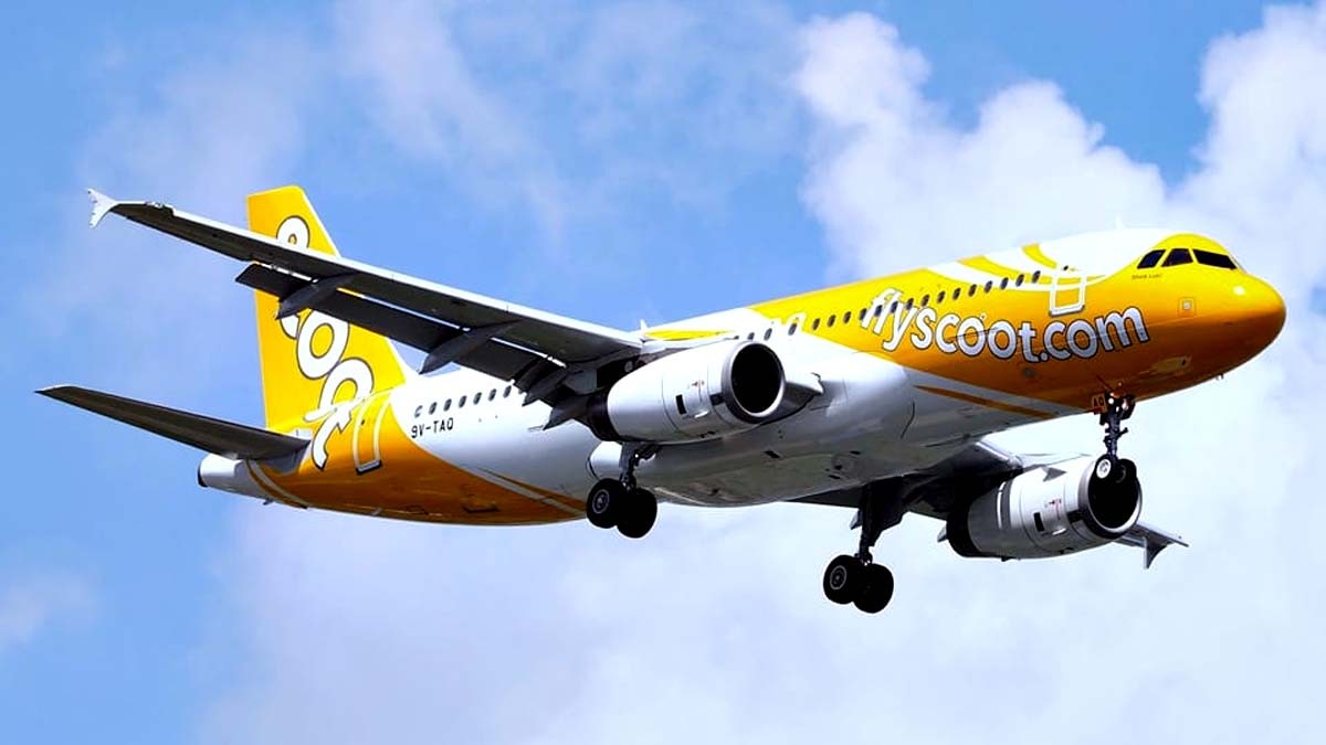 Scoot Flight TR 369 Plane