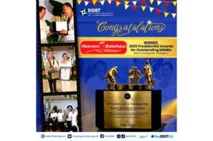 Heavens Bakehaus of Iligan City Wins Presidential Award for Outstanding MSMEs with DOST Support