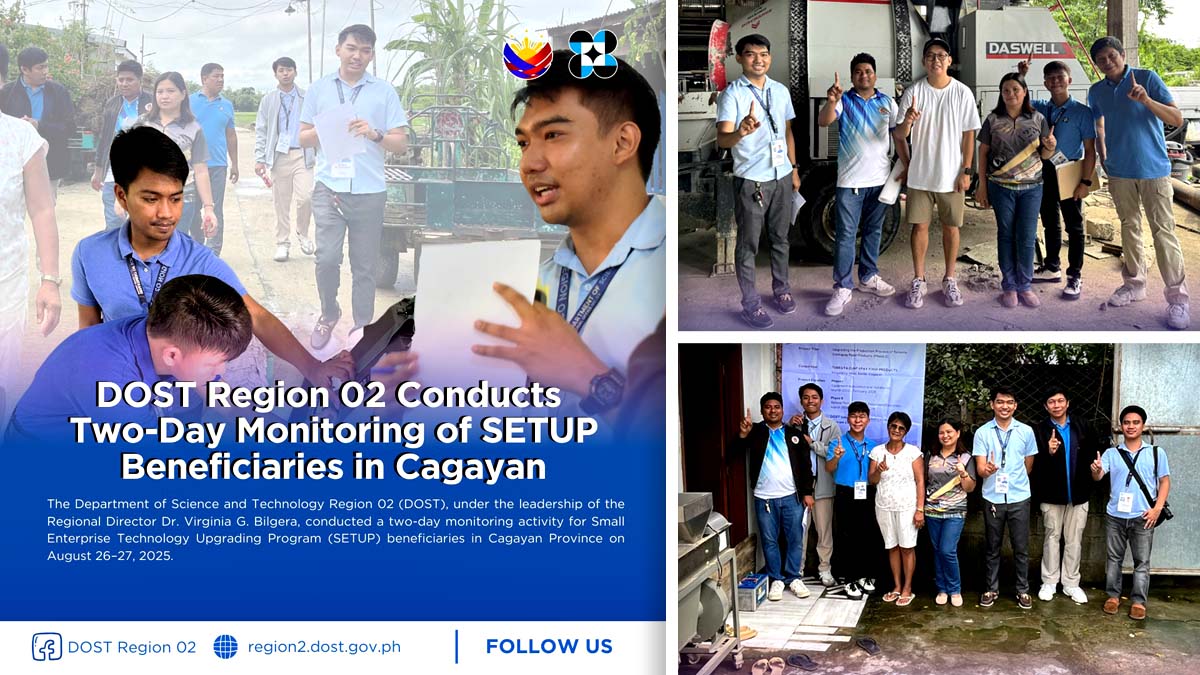 DOST Region 2 Conducts Two-Day Monitoring of SETUP Beneficiaries in Cagayan