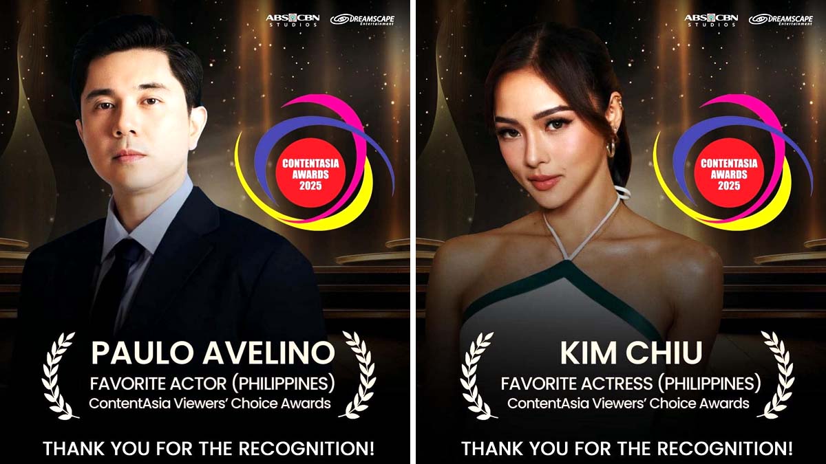 Paulo Avelino Kim Chiu ContentAsia Awards