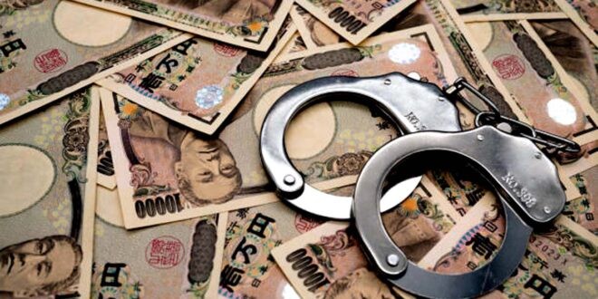Arrest Posas Handcuff Japanese Yen