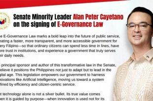 Alan Peter Cayetano E-Governance Law