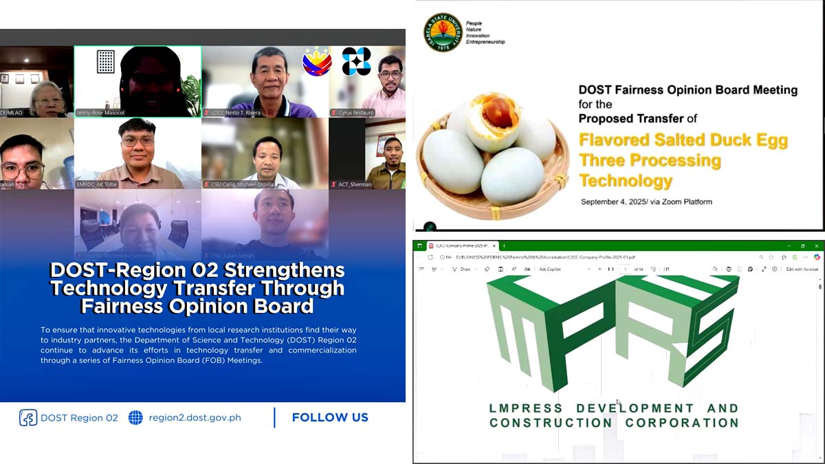 DOST Region 2 Strengthens Technology Transfer Through Fairness Opinion