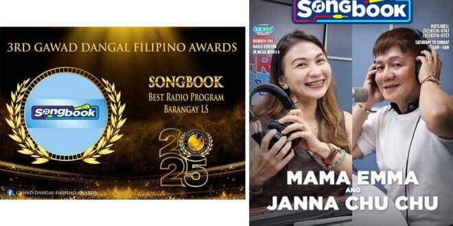 Mama Emma Janna Chu  SongBook ng Barangay LSFM 97.1 Gawad Dangal Filipino Awards