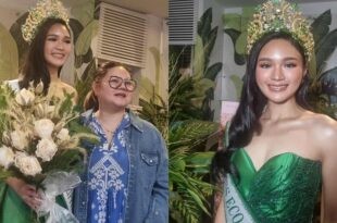 Paula Merced Carmel B Vitug Miss Eco Teen International