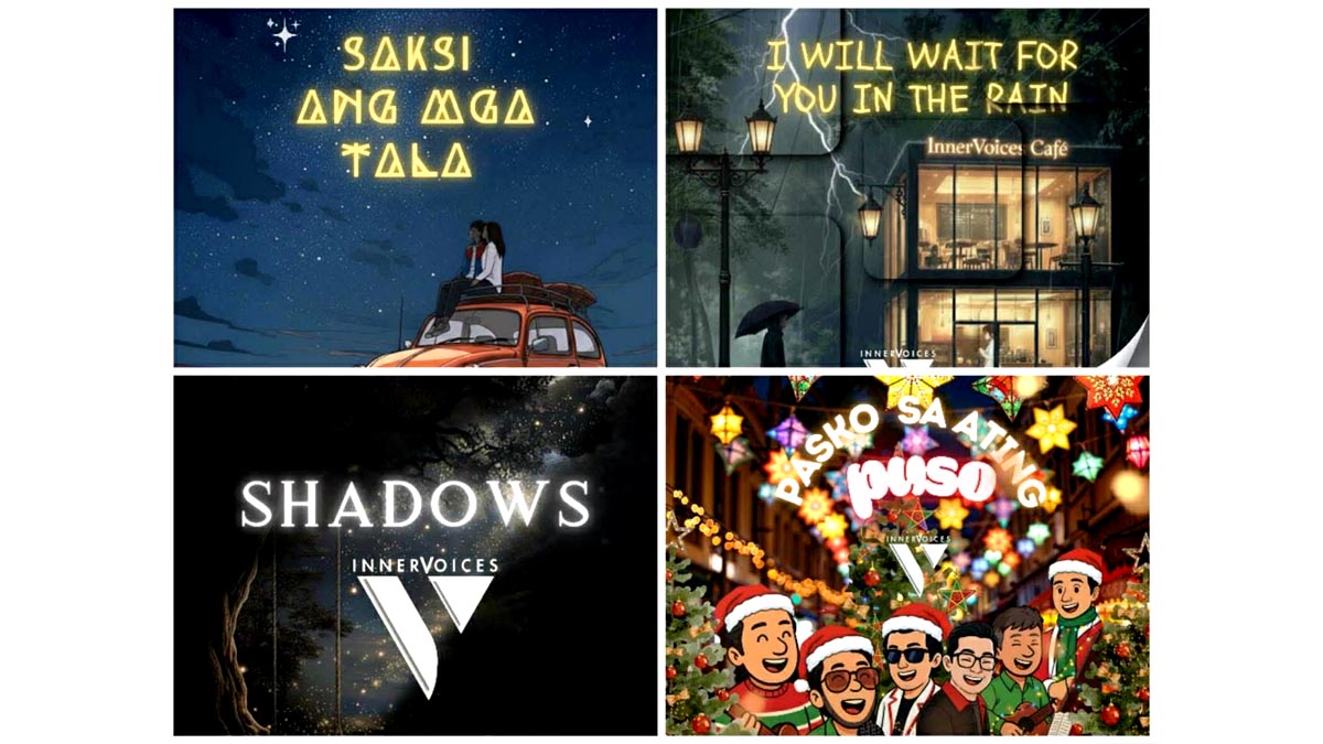 InnerVoices Pasko sa Ating Puso Shadows I Will Wait for You in the Rain Saksi ang mga Tala