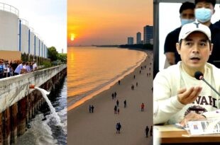 Isko Moreno sewage treatment plant Manila Bay Sunset