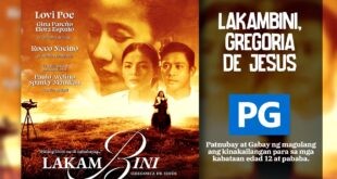 Lakambini Gregoria De Jesus Rated PG MTRCB