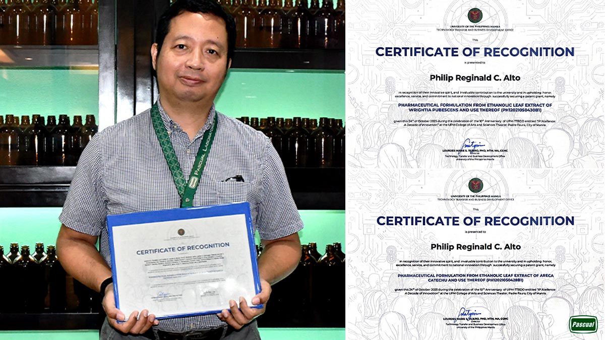 Reginald Philip Alto IPO Pascual Lab