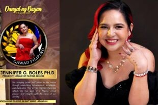 Dr Jennifer Boles sa Gawad Pilipino Awards