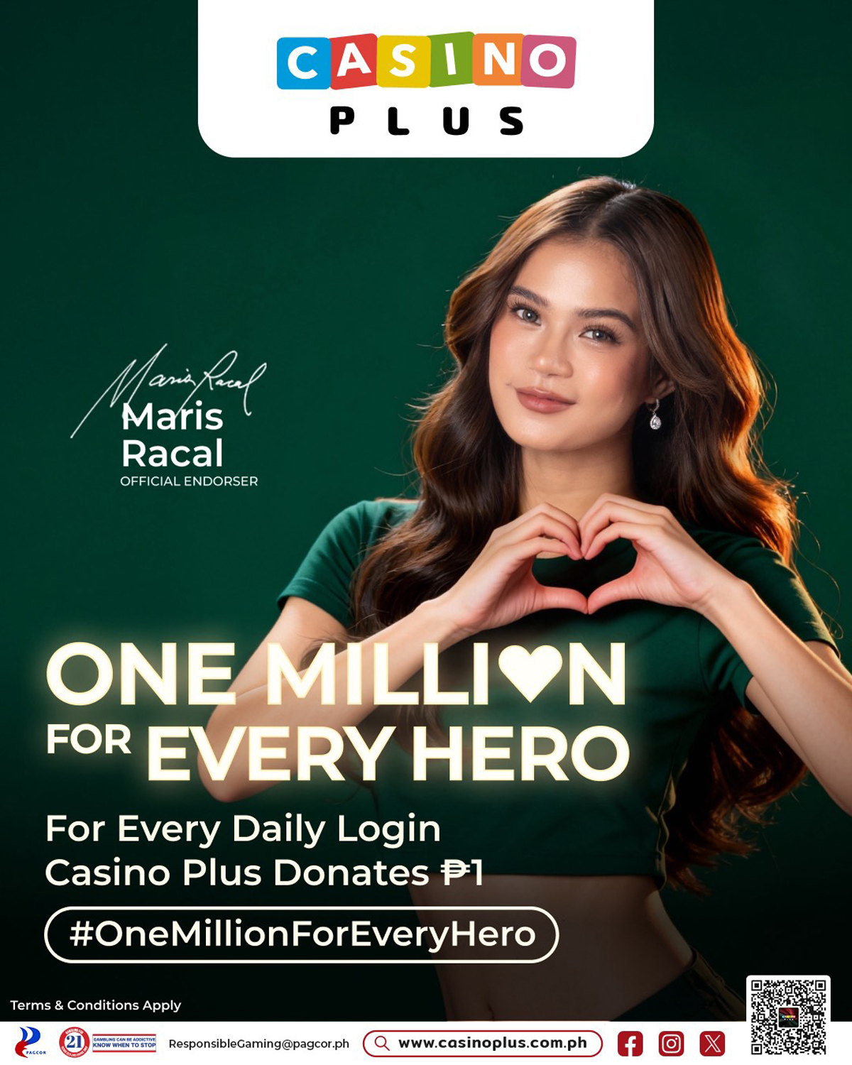 Casino Plus One Million for Every Hero