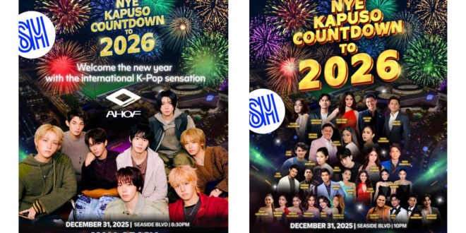 AHOF SM MoA NYE Kapuso countdown to 2026