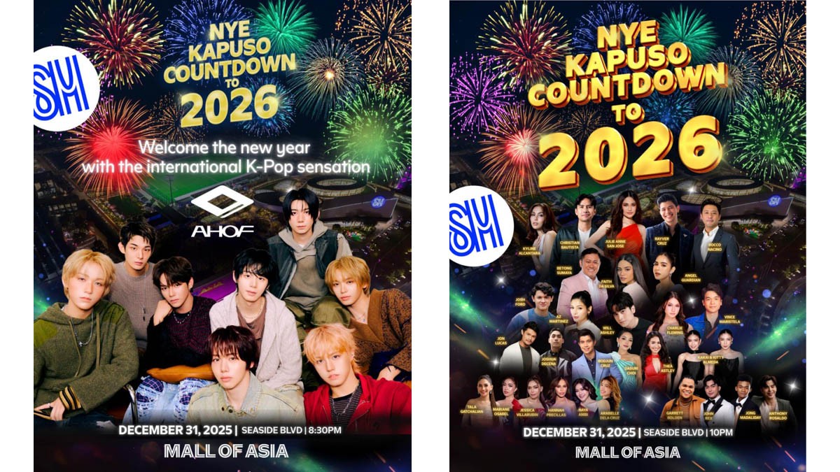 AHOF SM MoA NYE Kapuso countdown to 2026