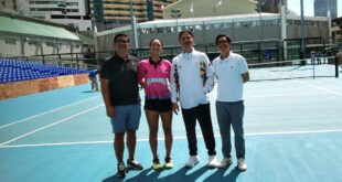 Alex Eala bumisita sa RMSC Tennis center