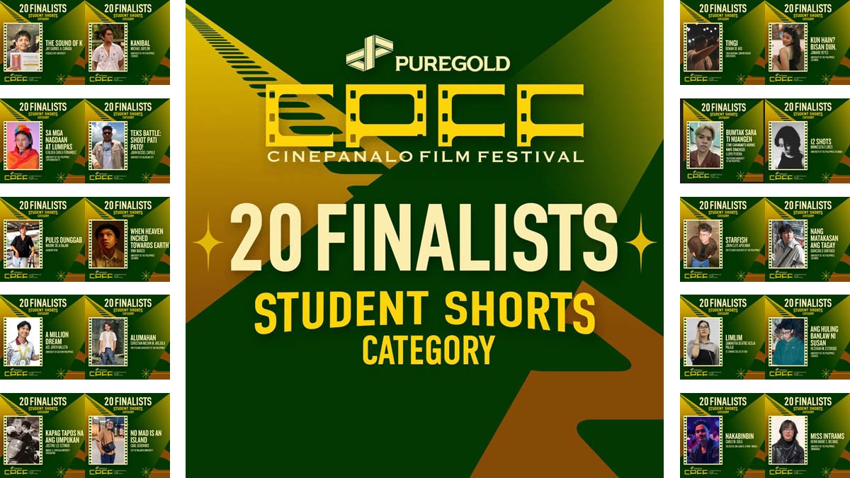 Puregold CinePanalo 2026 Top 20 Student Shorts finalists