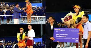 Vekic tinalo sa tatlong set <br> Osorio itinanghal bilang kauna-unahang kampeon ng Philippine Women’s Open