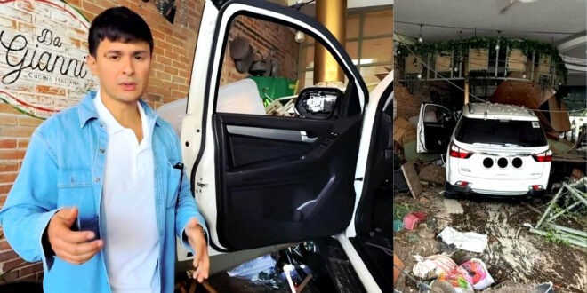 Matteo Guidicelli restaurant accident