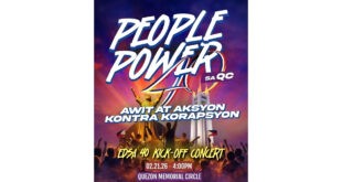 People Power 40:  <br> ‘Awit at Aksyon Kontra Korapsyon’ laban kontra korapsyon palalakasin