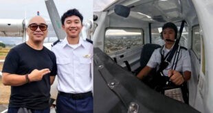 Anak ni Wally na si Rome licensed pilot na 