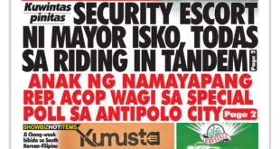 Kuwintas pinitas <br> SECURITY ESCORT NI MAYOR ISKO, TODAS SA RIDING IN TANDEM