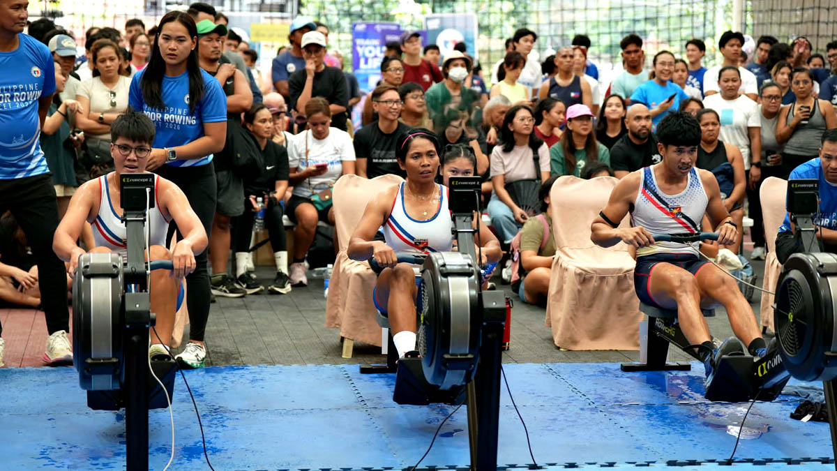 Joanie Delgaco rowing