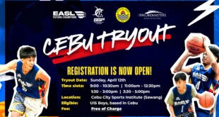 EASL Future Champions Elite tryout Cebu