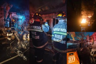 LPG store fire Pansol Fire Brigade