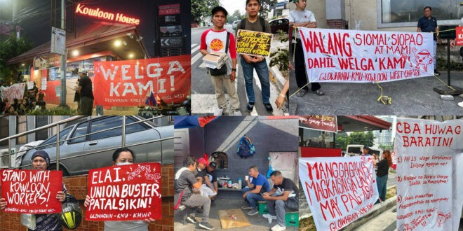 Kowloon House welga rally protest