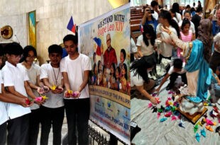 Digmaan wakasan - Pope Leo XIV PAPEL NA TAGAK ITINIKLOP MGA BATA NAG-ALAY NG DASAL PARA SA KAPAYAPAAN