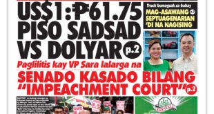 US$1:P61.75 <br> PISO SADSAD VS DOLYAR