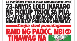 Sanjia steel pumalag <br> RAID NG PAOCC, NBI TINAWAG NA  ‘HARASSMENT’ <br> Pagbubukas sa planta at pagpapalaya sa mga manggawa iginiit