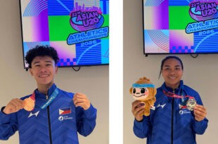 Ana Bhianca Espenilla Jerico Cadag Asian U20 Athletics