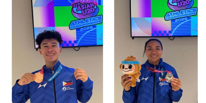 Ana Bhianca Espenilla Jerico Cadag Asian U20 Athletics