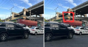 Sa intersection ng Coastal Road at Roxas Blvd. <br> MAG-INGAT SA PUTOL NA OVERPASS