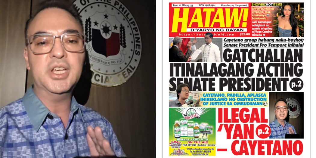 Cayetano Hataw Ilegal Yan